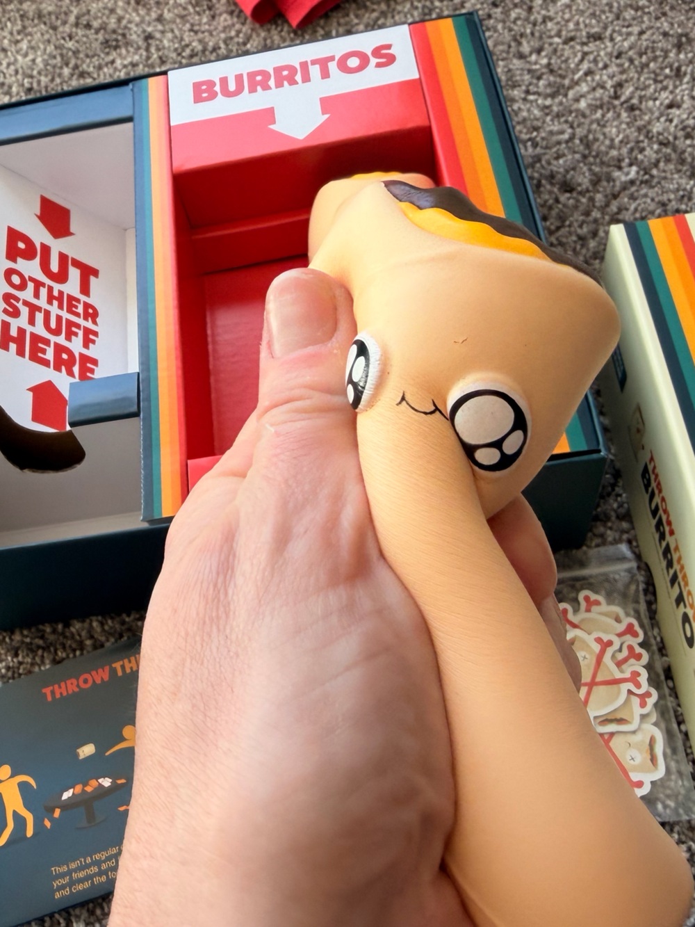 Exploding Kittens Throw Throw Burrito Game - Cream & Rainbow Box - Picture 8 of 8